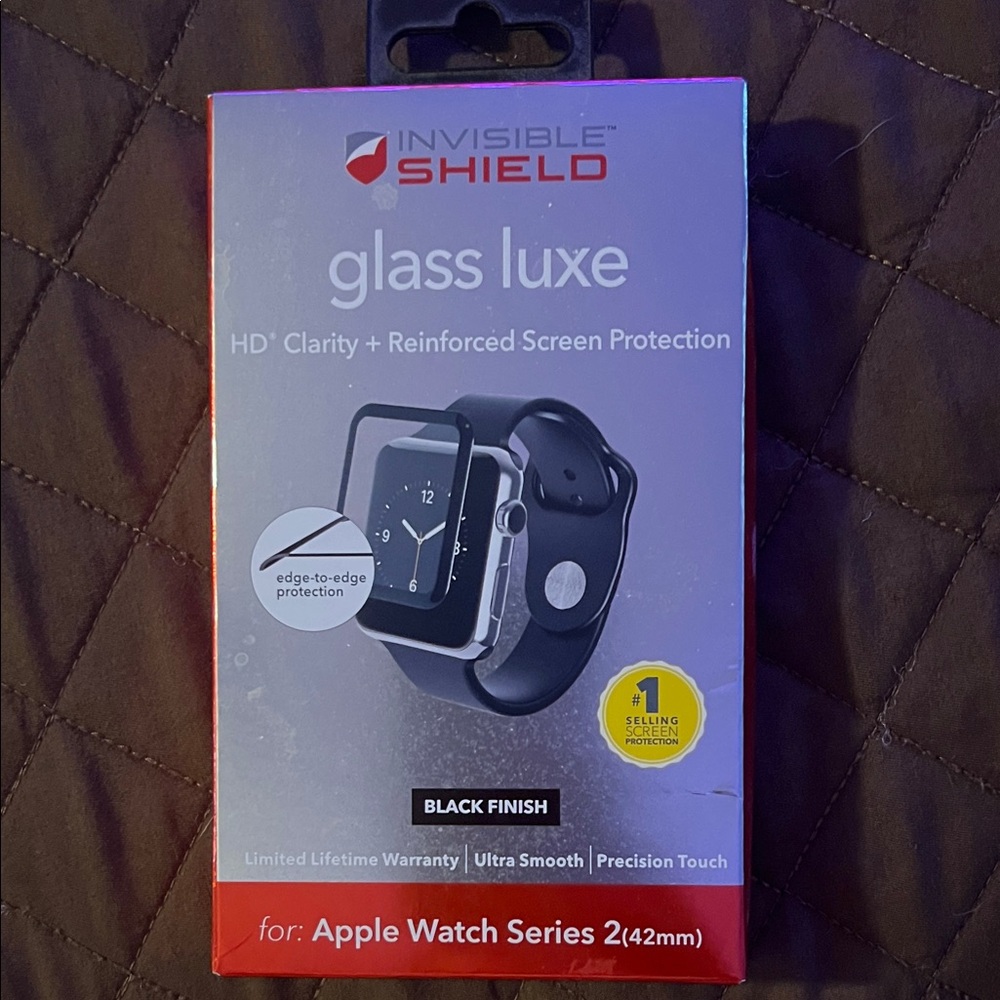 Invisible Shield Glass Luxe/Apple Watch series 2/ 42 mm. New in sealed box.